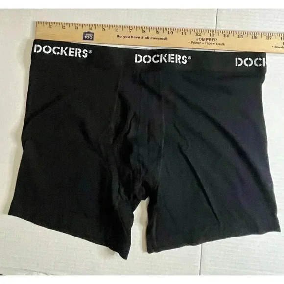 Dockers Boxer Briefs 2 pack 100% Cotton Stretch Men’s Size XXL Black - Picture 2 of 5